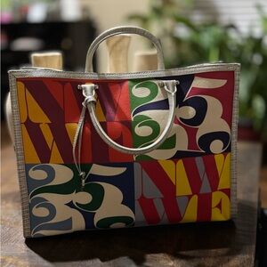 NWOT Brand New Brahmin Graffiti Crocodile Leather Tote Shoulder Bag